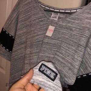 BRAND NEW W TAGS VS Pink mesh sleeve top